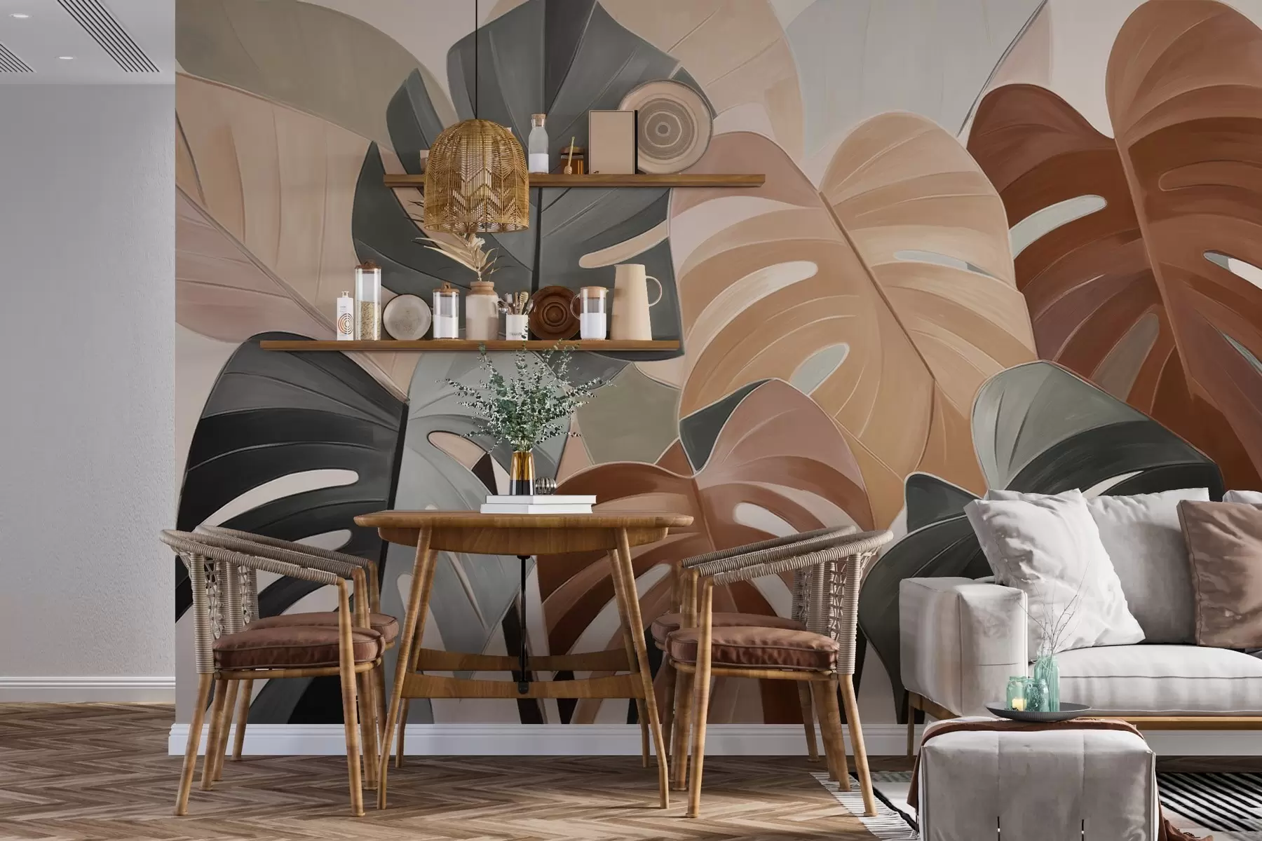 Papier peint photo Rythme feuillu w04568v2