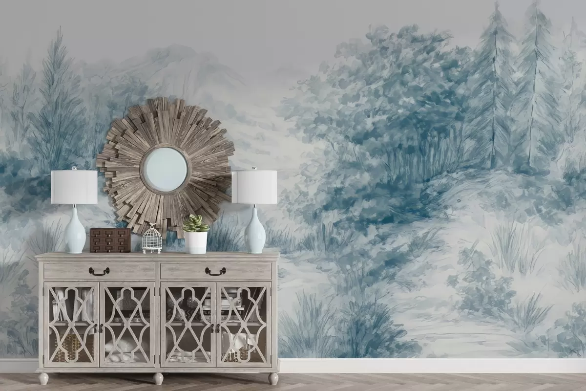 Papier peint photo Contours colorés w04572