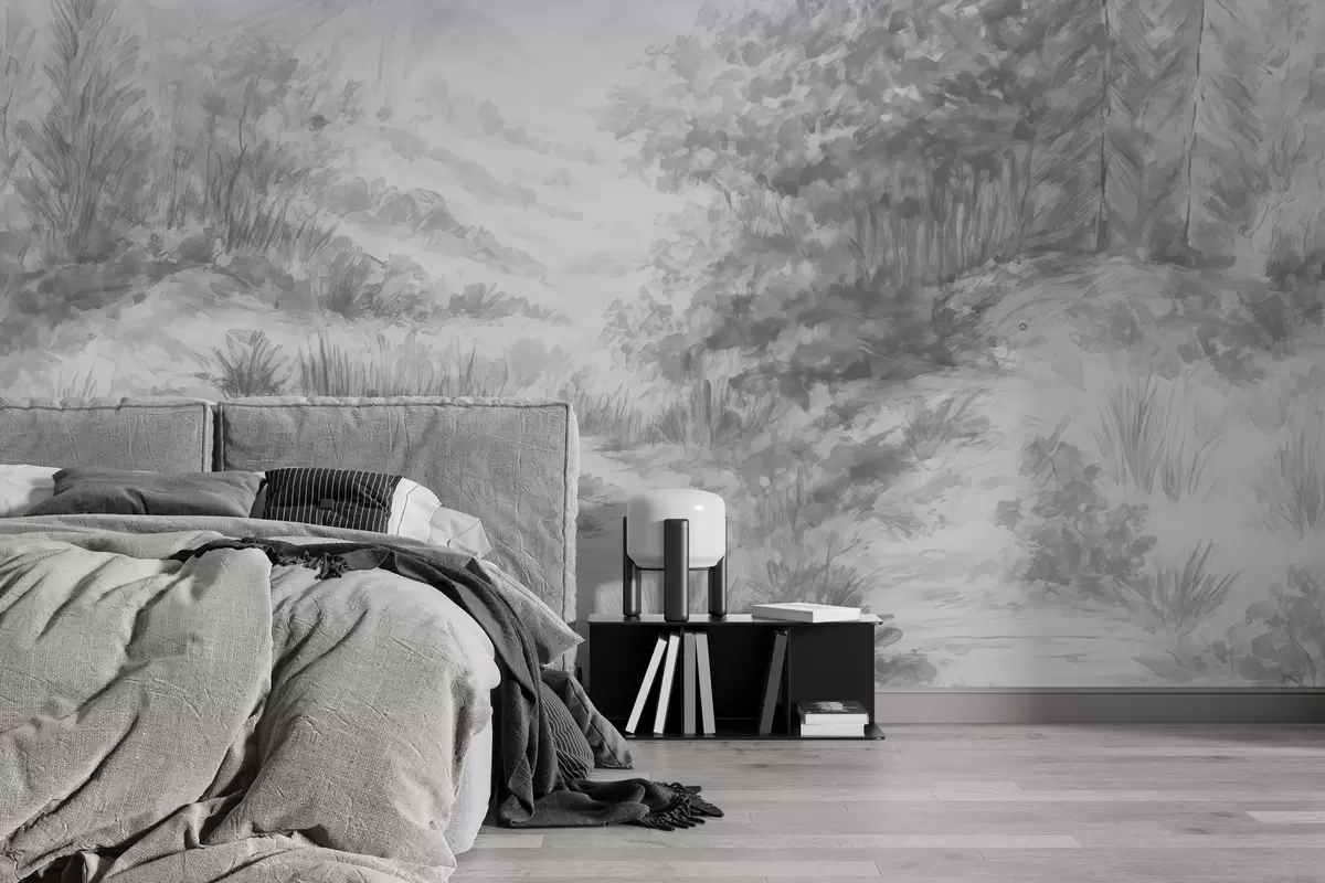 Fotobehang Kleurrijke contouren w04572v2