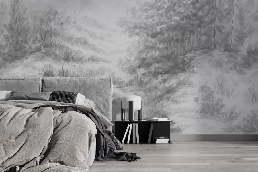 Fotobehang Kleurrijke contouren w04572v2