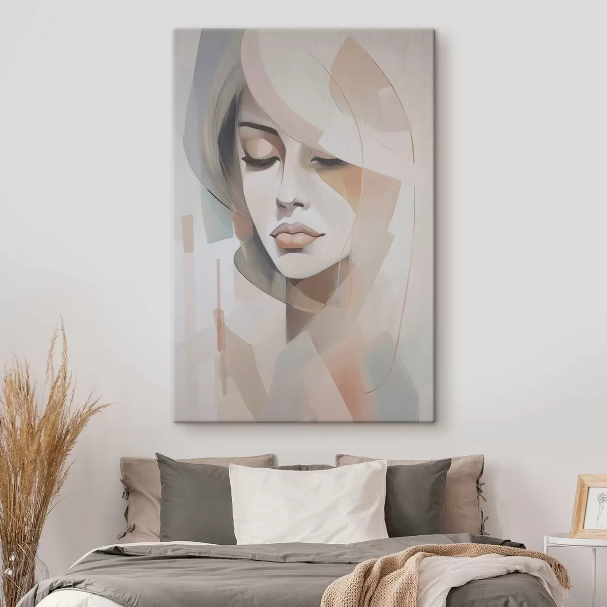  Peintures Portrait abstrait d'une jeune fille s45972