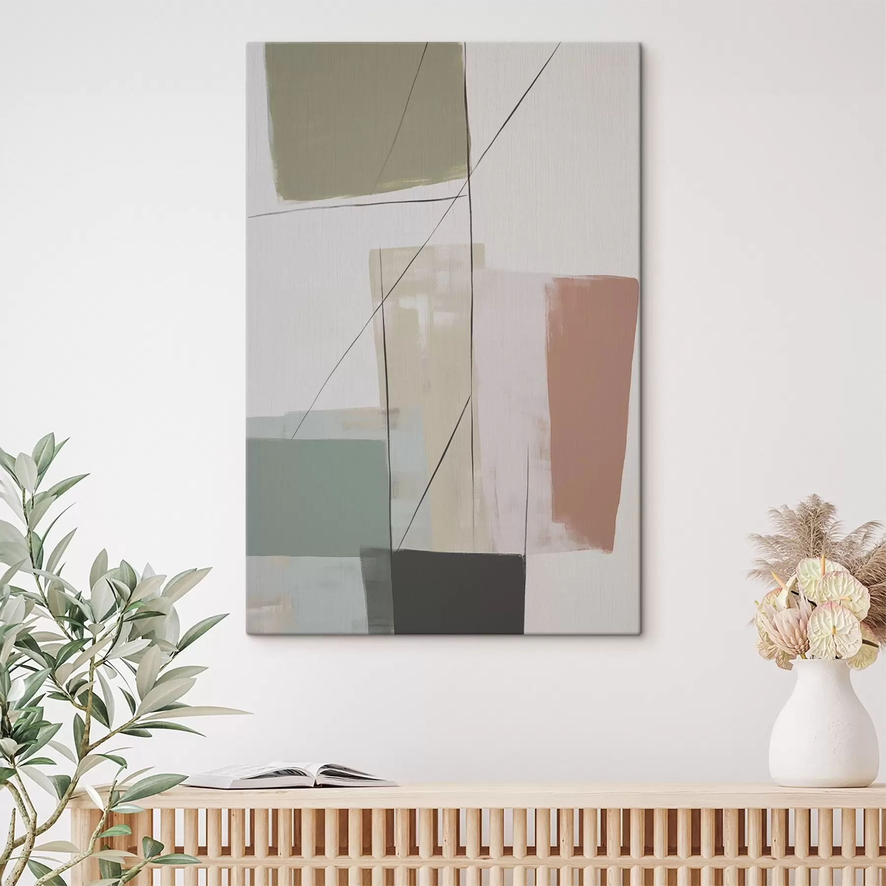  Peintures Abstraction avec imitation d'abrasions s45974