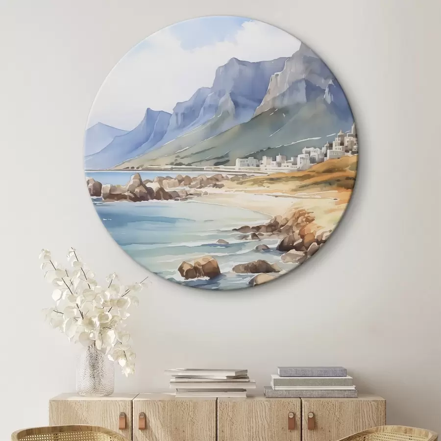  Peintures Imitation aquarelle de bord de mer r45978