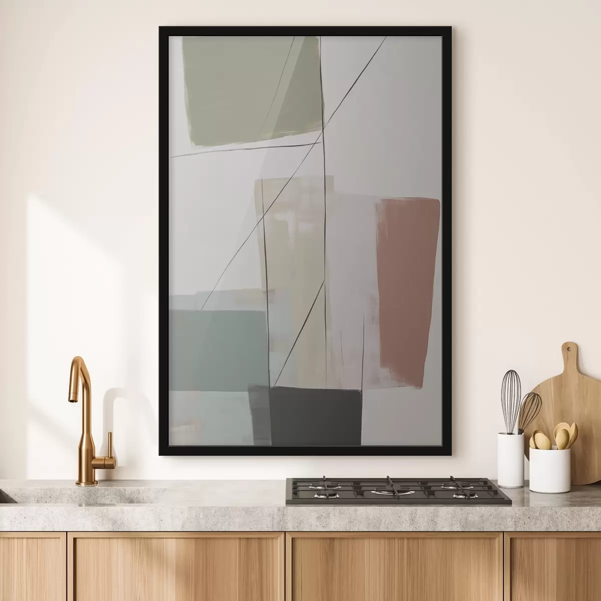 Affiche Abstraction avec imitation d'abrasions f45974