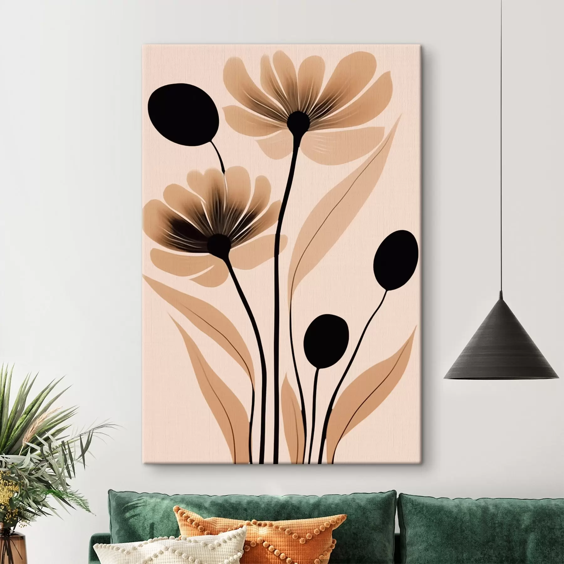  Peintures Fleurs abstraites s45963