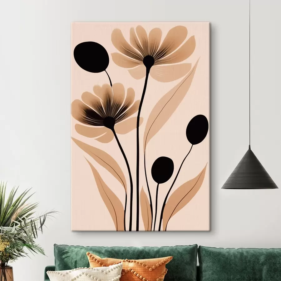  Peintures Fleurs abstraites s45963