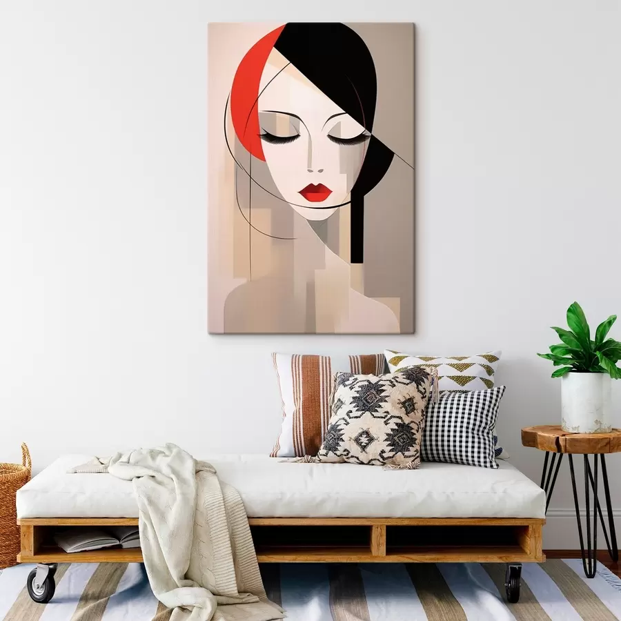  Peintures Portrait féminin abstrait s45965