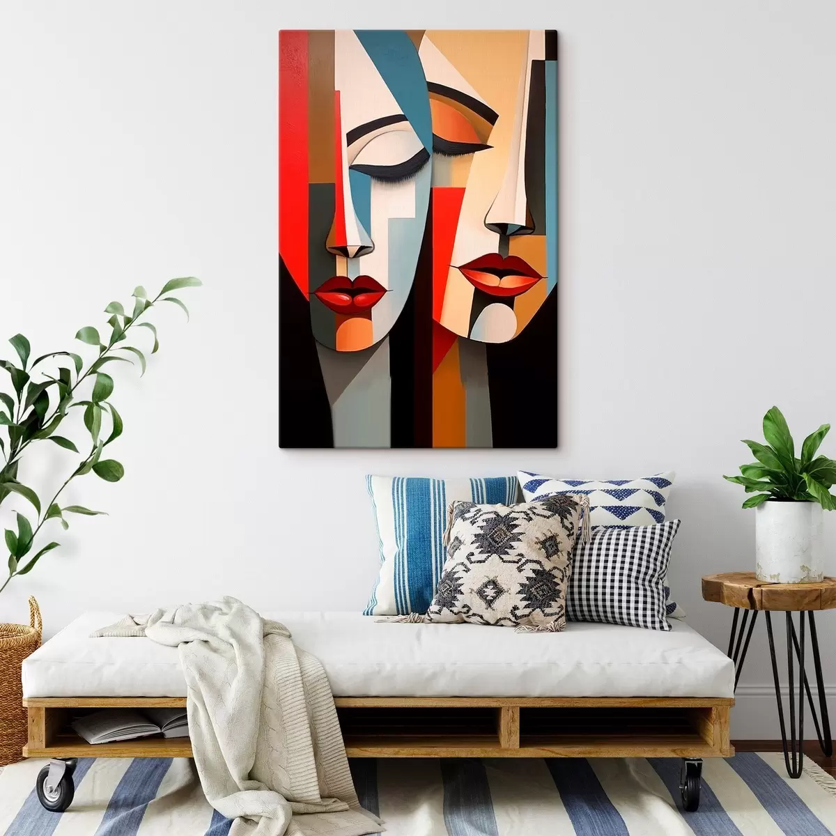  Peintures Visages féminins abstraits s45967