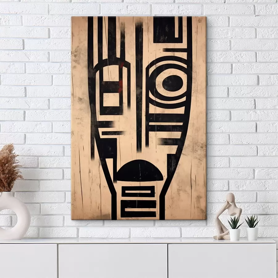  Peintures Visage abstrait géométrique s45971