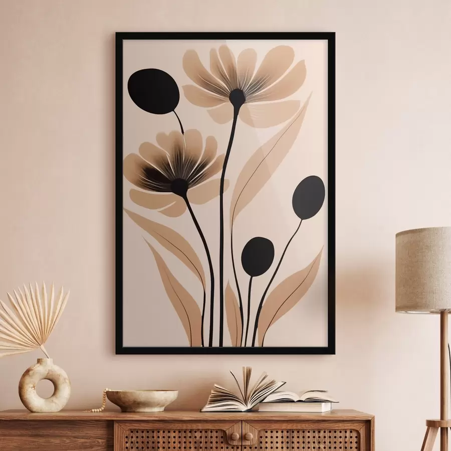 Fotobehang Abstracte bloemen f45963