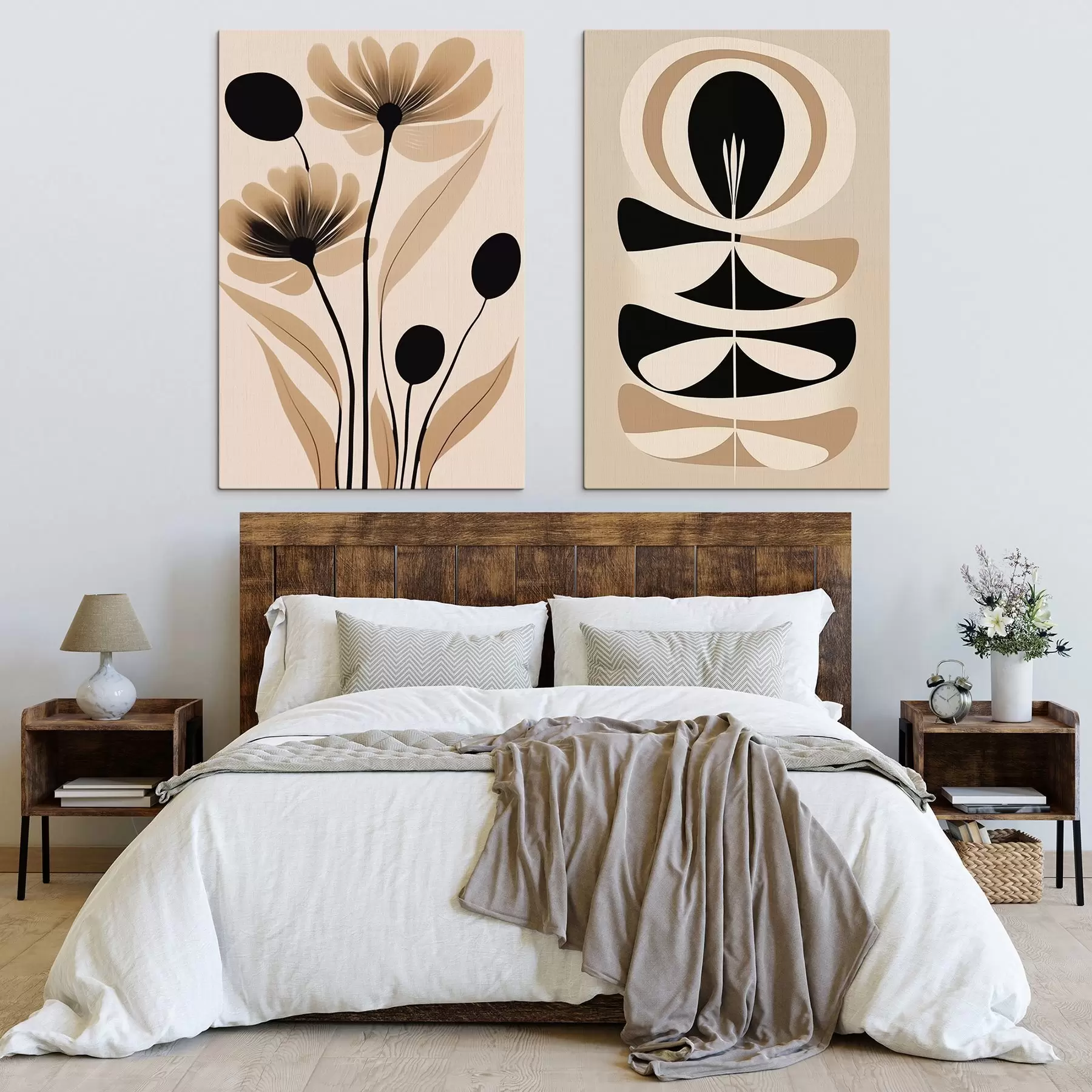  Peintures Fleurs abstraites m00773