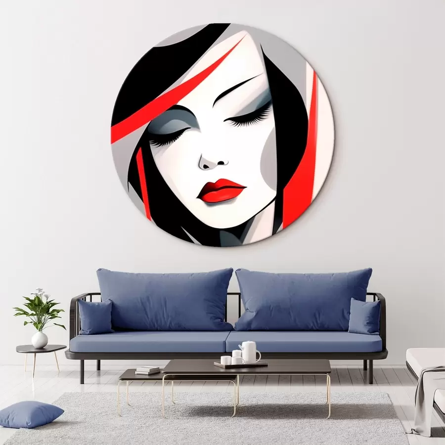  Schilderijen Abstract vrouwenportret r45964