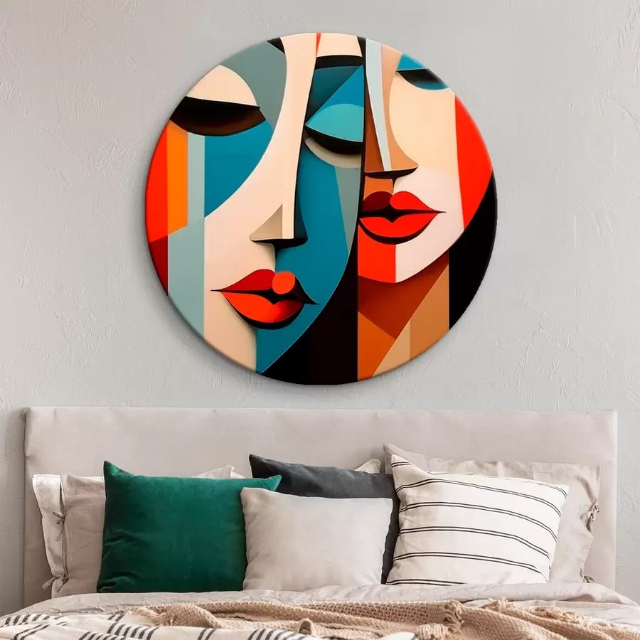  Peintures Portrait géométrique féminin r45966