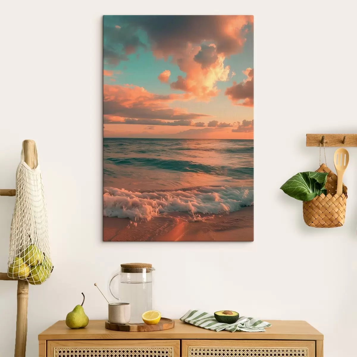  Schilderijen Wolken tegen de achtergrond van de zee s45660