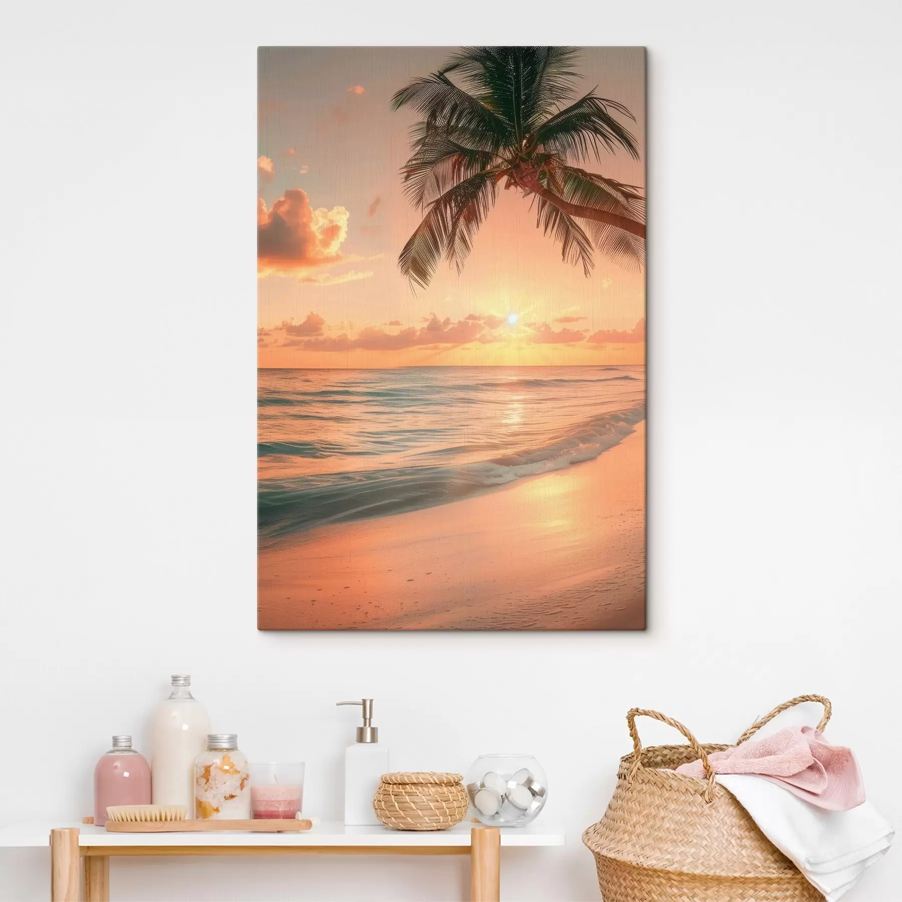  Peintures Coucher de soleil sur la mer s45661