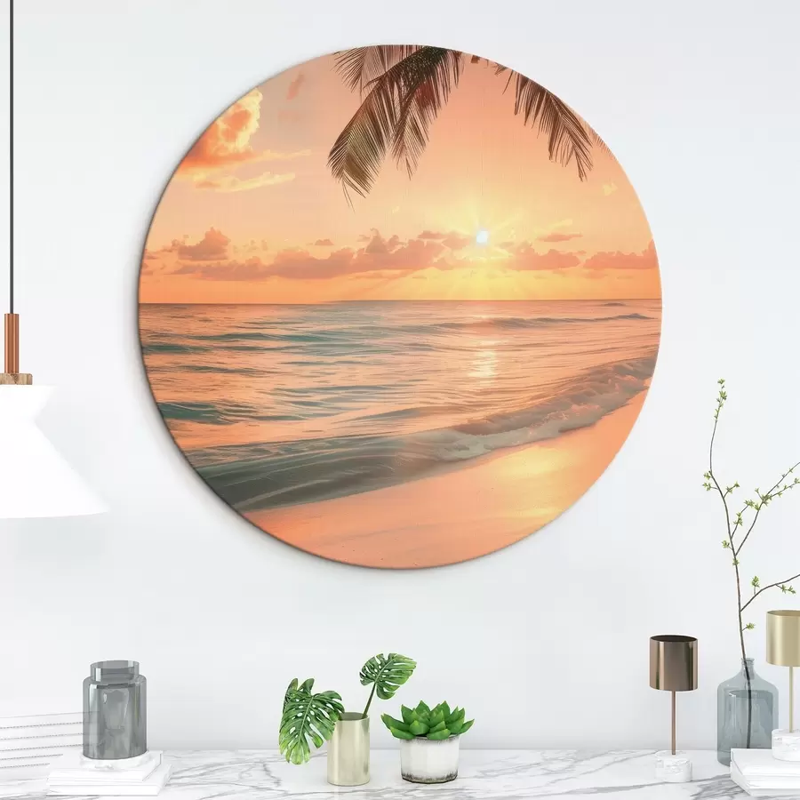  Peintures Coucher de soleil sur la mer r45661