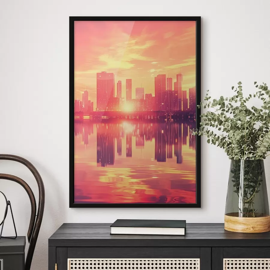 Papier peint photo Commande dans le contexte d'une ville moderne f45659