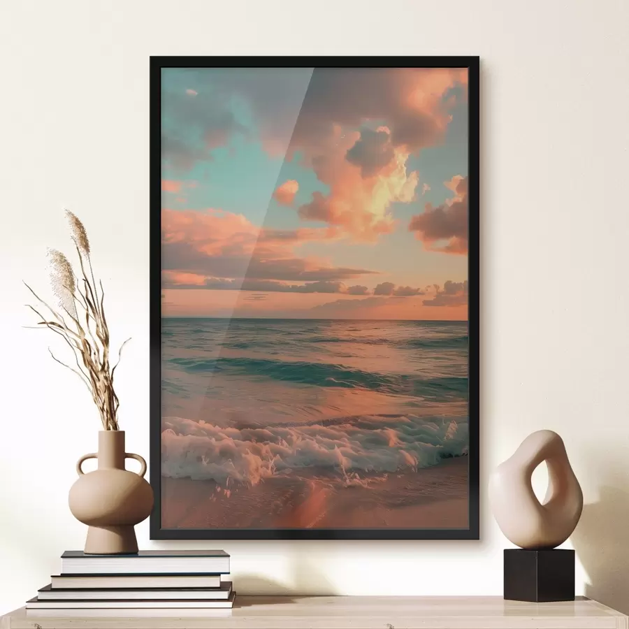 Fotobehang Wolken tegen de achtergrond van de zee f45660