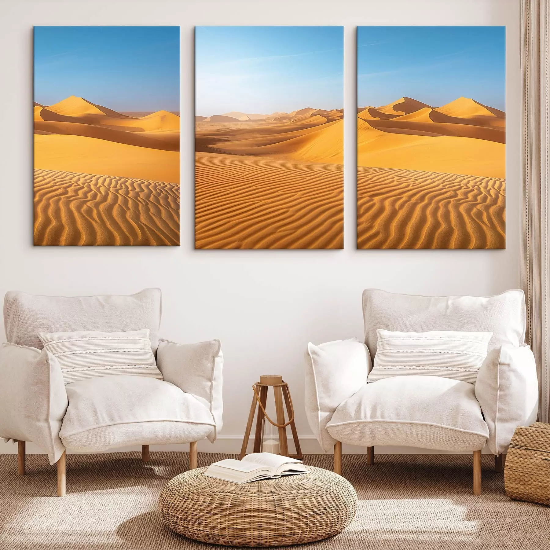  Schilderijen Blauwe lucht in de woestijn m00786