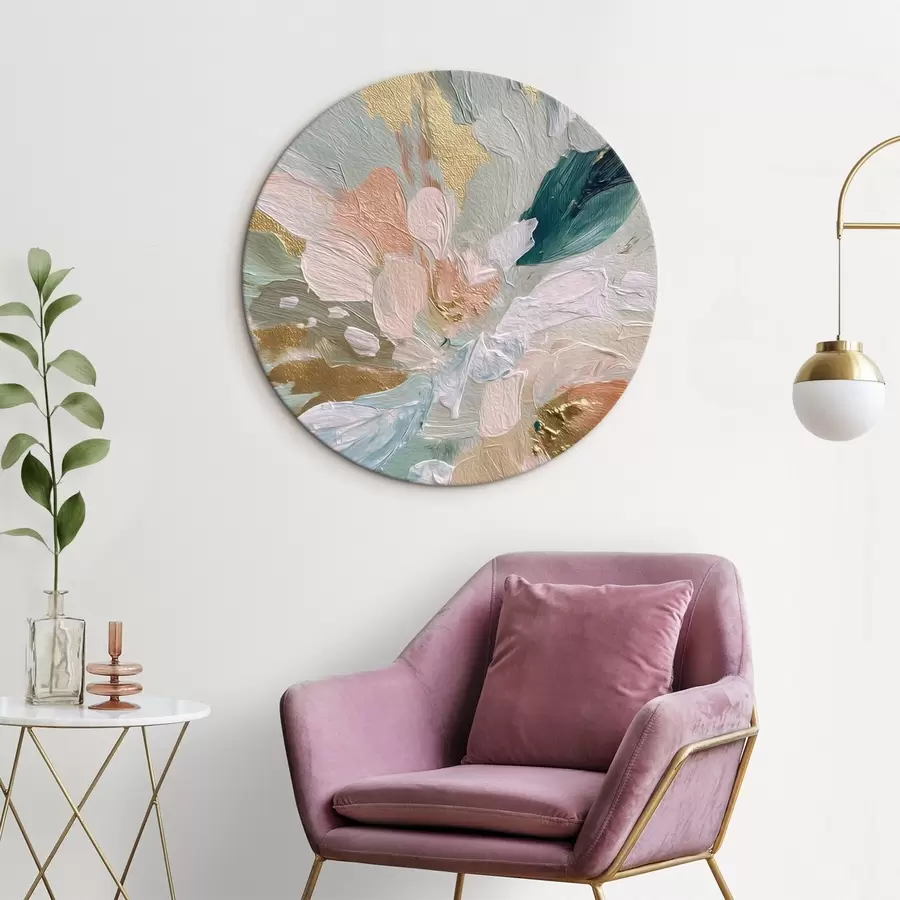  Peintures Couches florales pastel avec des touches jaunes r45899