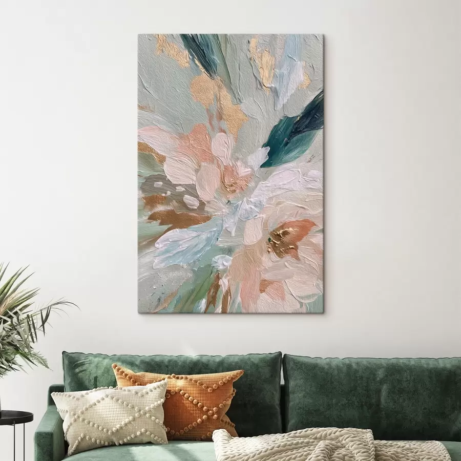  Peintures Couches florales pastel avec des touches jaunes s45899