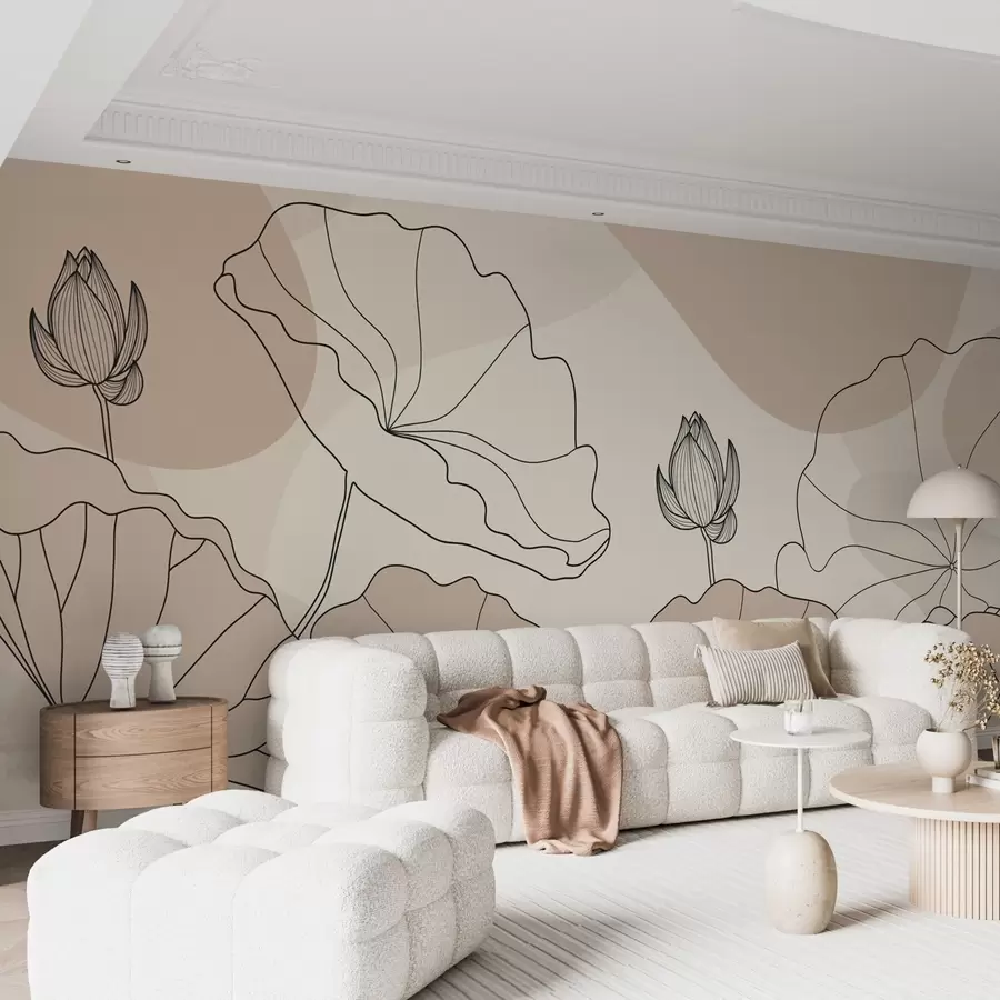 Fotobehang Lotusbloemen w04648