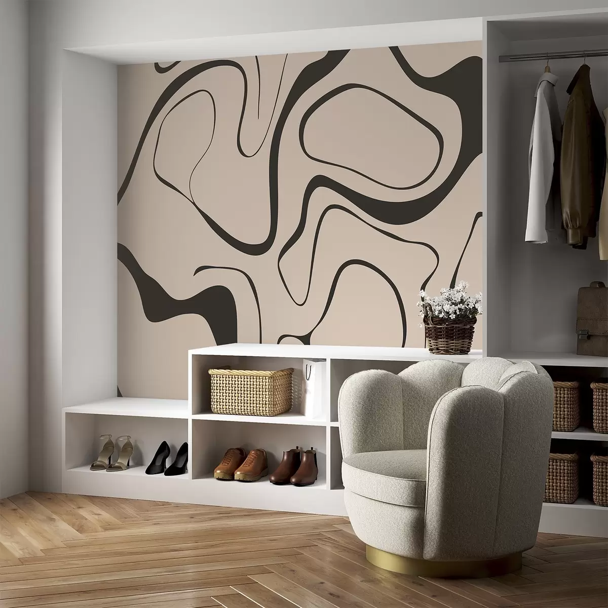 Fotobehang Abstract patroon w04649