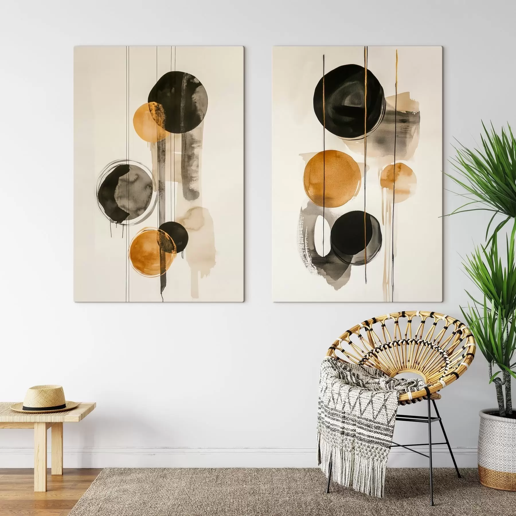  Schilderijen Abstracte cirkels m00717