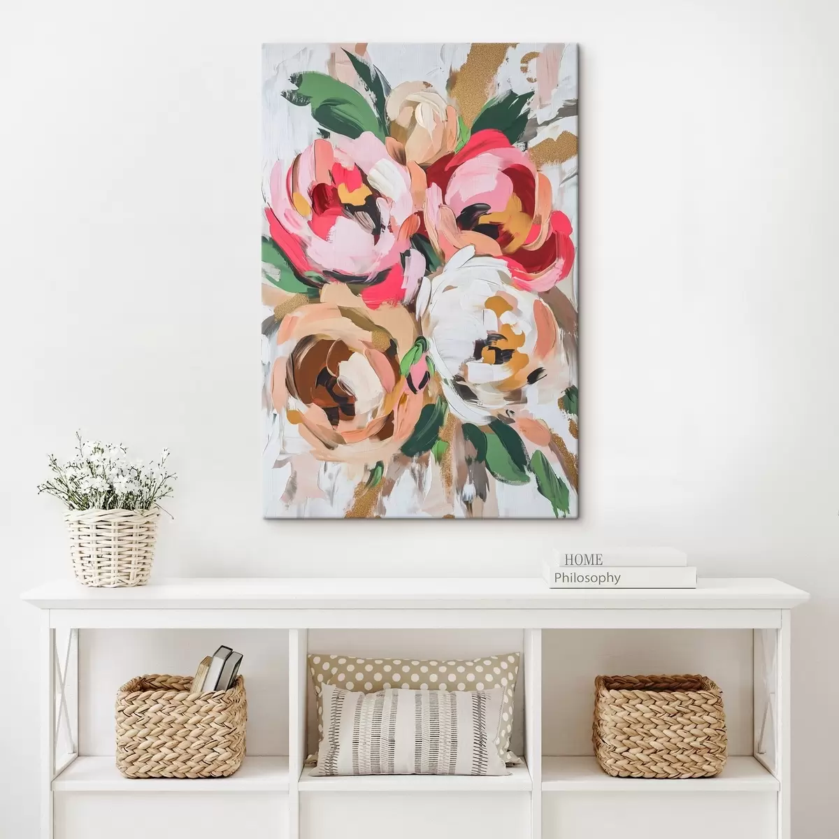  Schilderijen Abstract boeket bloemen s45982