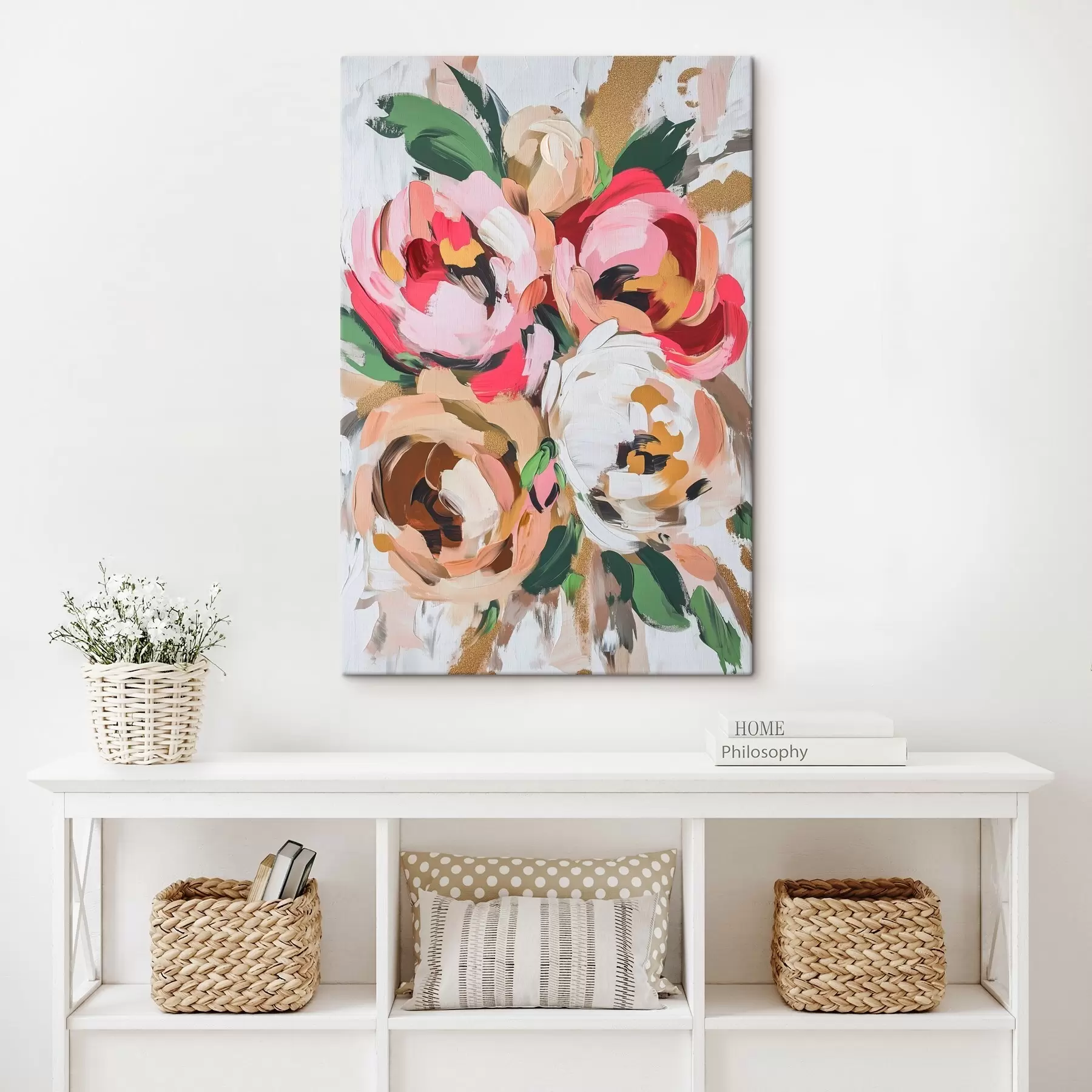  Peintures Bouquet de fleurs abstrait s45982