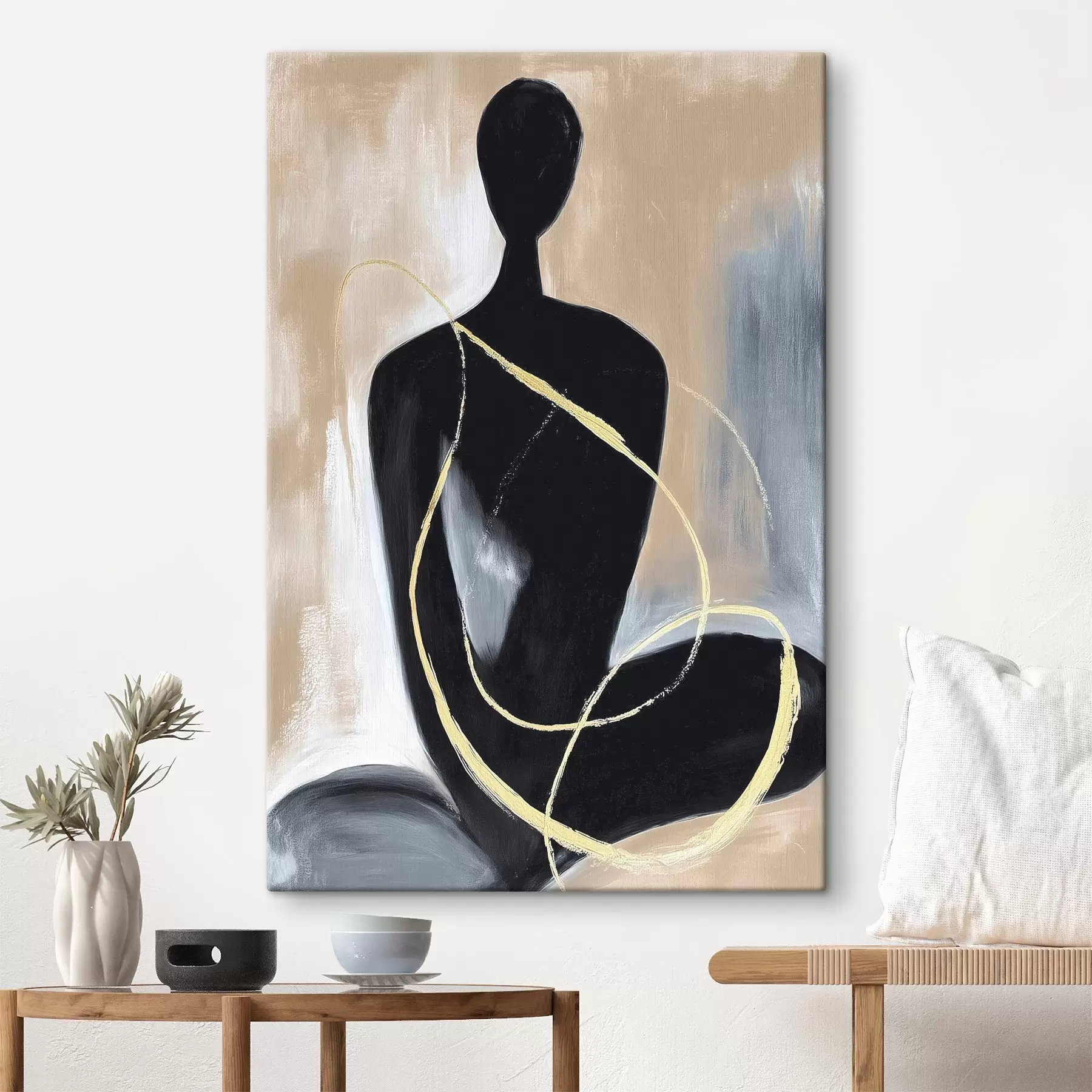  Peintures Silhouette abstraite s45985