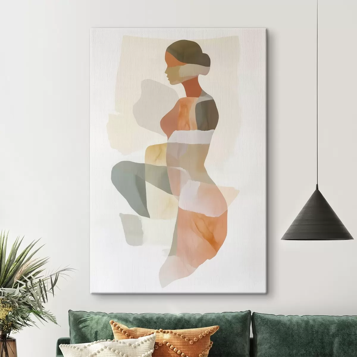  Schilderijen Abstract vrouwelijk silhouet s45992