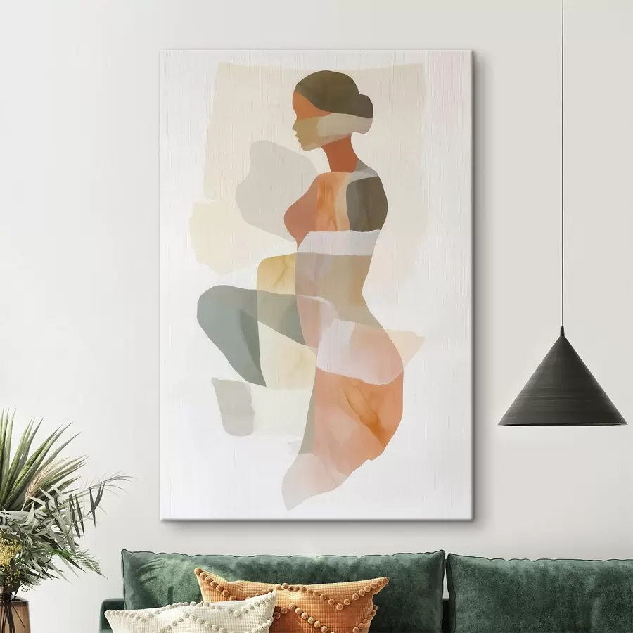  Peintures Silhouette féminine abstraite s45992