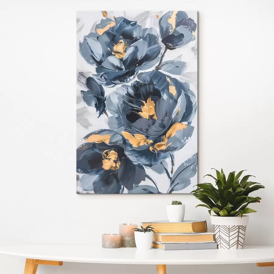  Peintures Grandes fleurs abstraites s46010