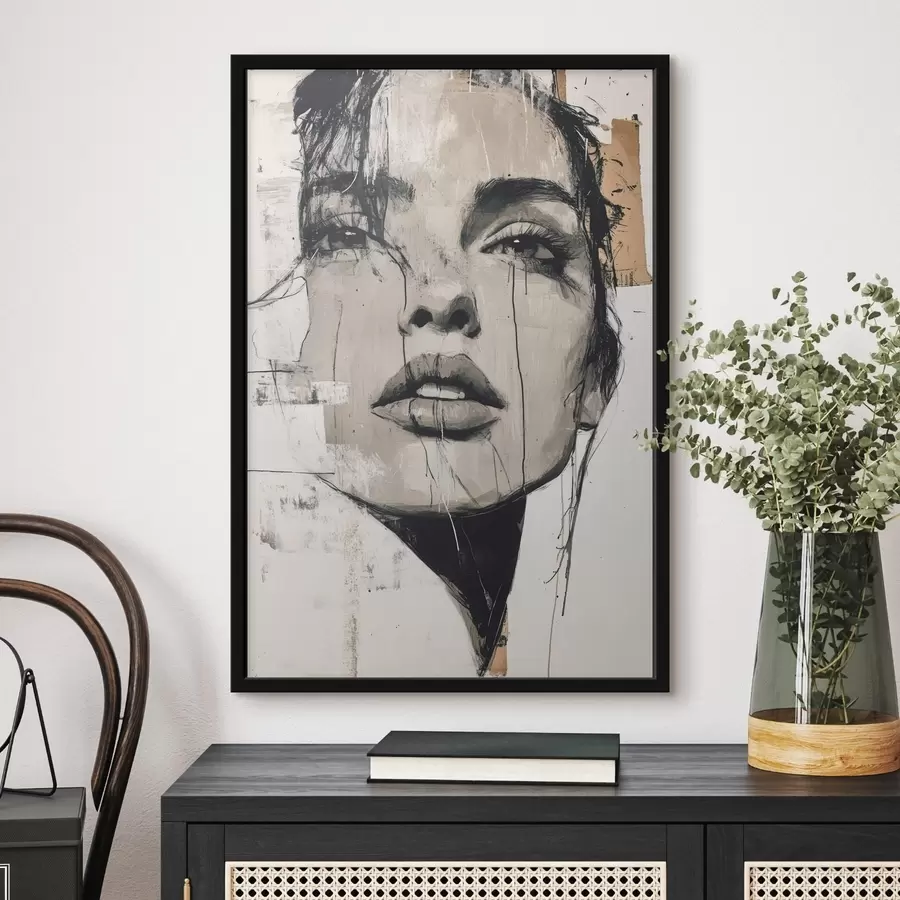 Fotobehang Portret van een vrouw f45778