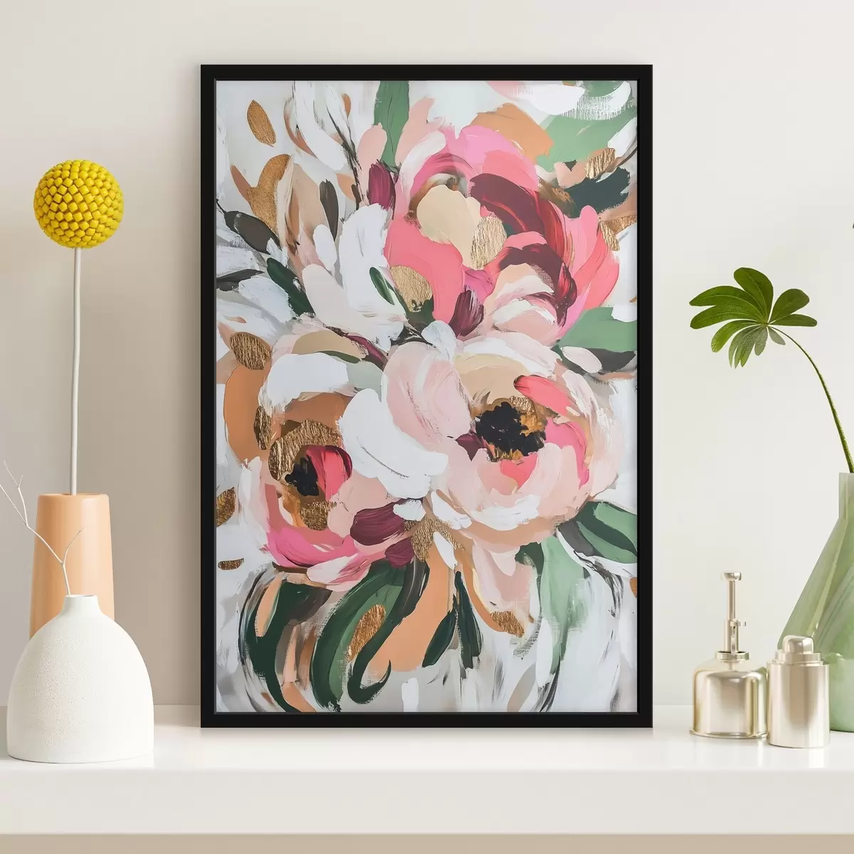 Affiche Bouquet de fleurs abstrait f45983