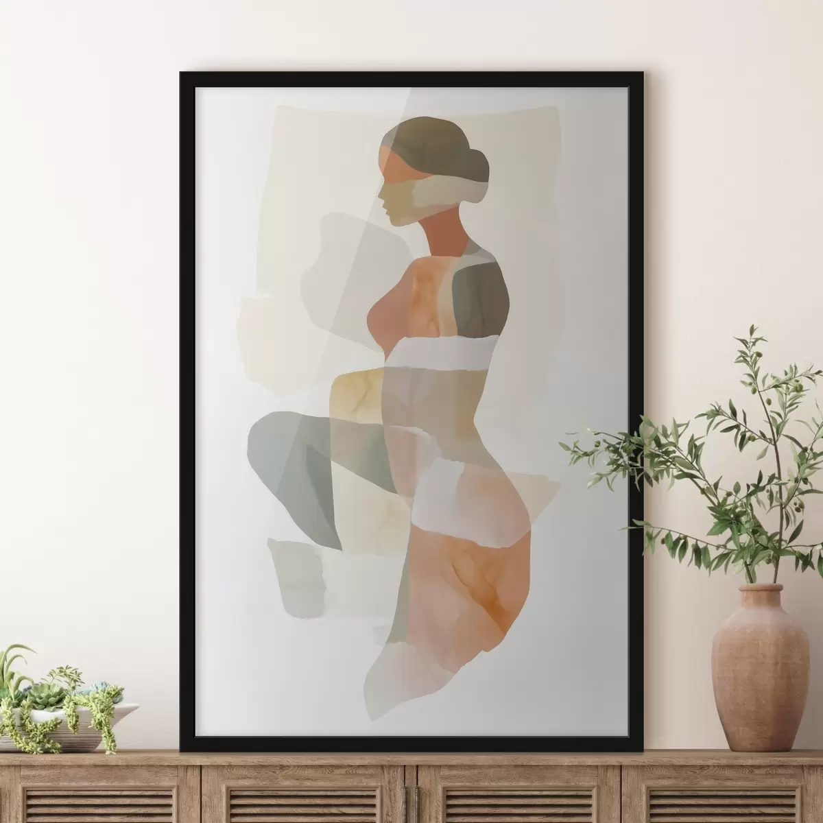 Affiche Silhouette féminine abstraite f45992