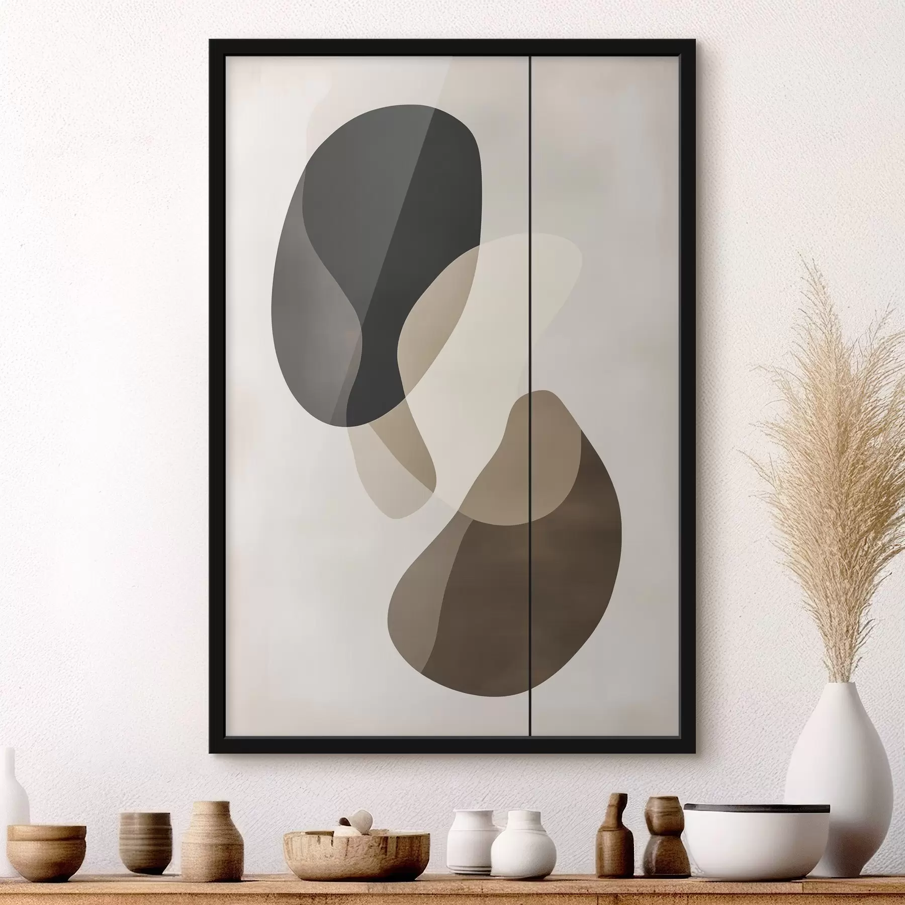 Fotobehang Zwevende abstracte vormen f45994