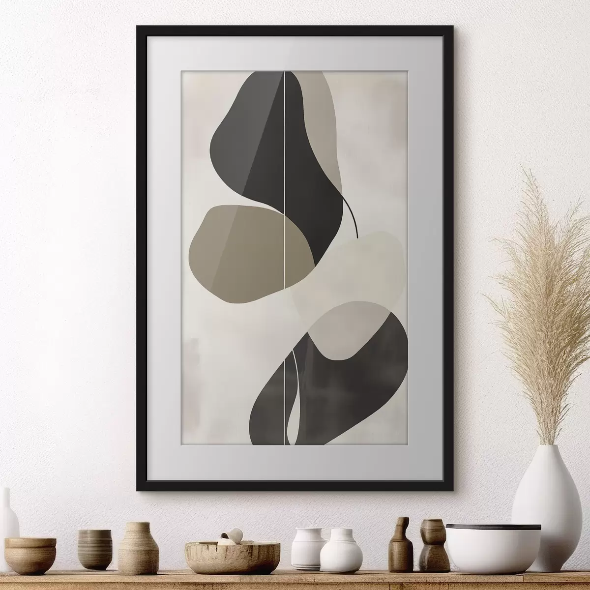 Affiche Formes abstraites flottantes f45995