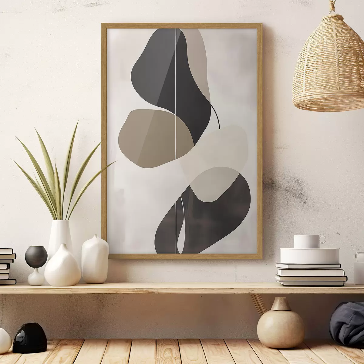 Affiche Formes abstraites flottantes f45995