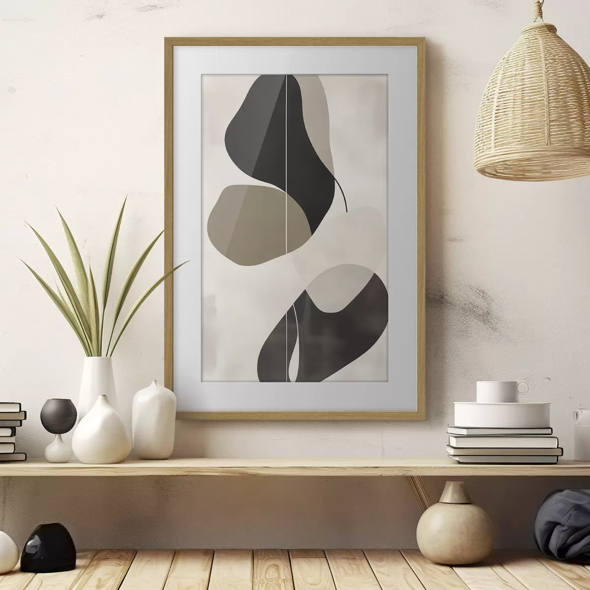 Affiche Formes abstraites flottantes f45995