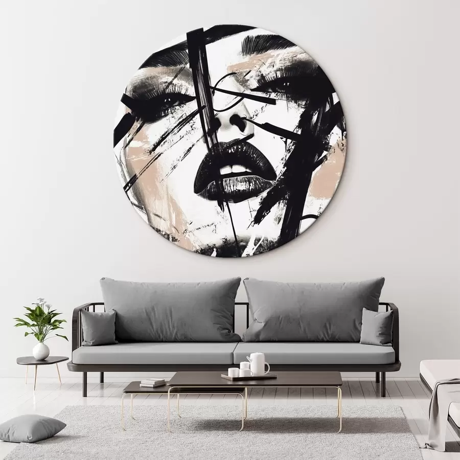  Peintures Portrait abstrait de femme, style graffiti r45777