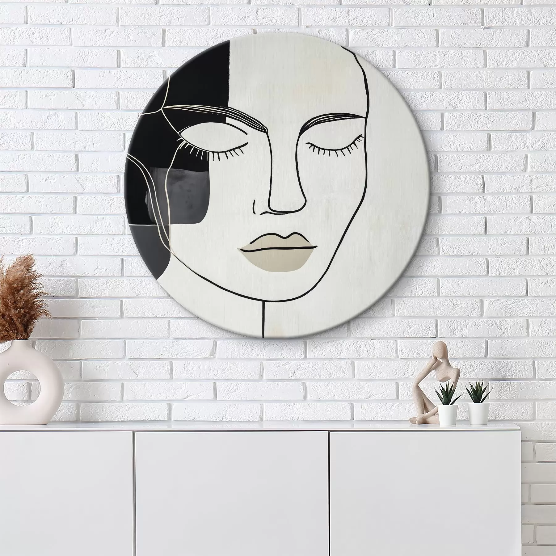  Schilderijen Minimalistisch abstract portret r45987