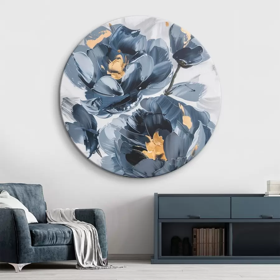  Peintures Grandes fleurs abstraites r46010