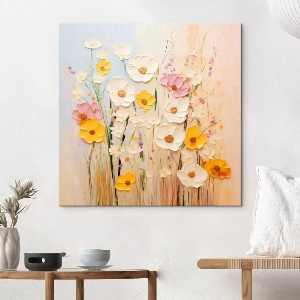  Peintures Abstraction printanière avec des éléments picturaux s45740