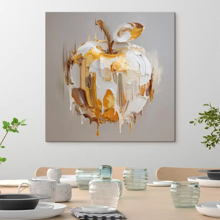  Peintures Pomme avec effet de peinture fondue s45862