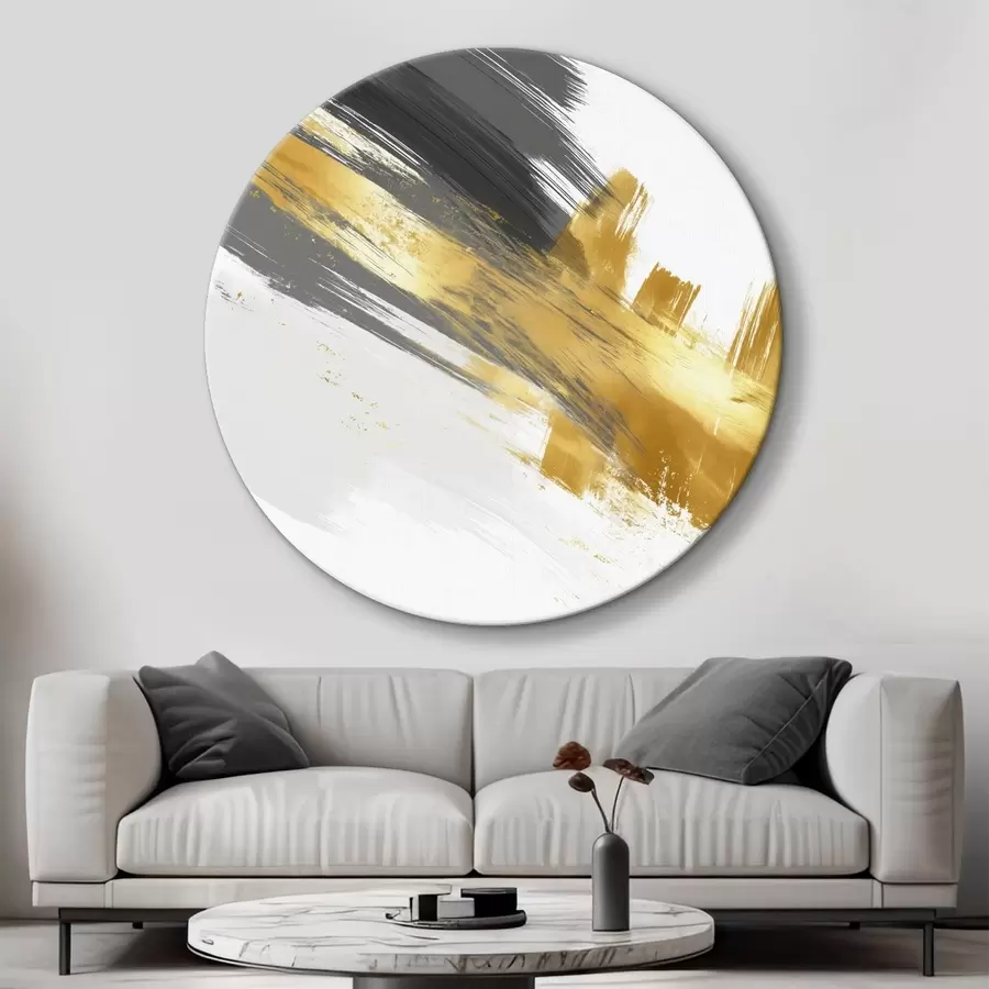  Peintures Art moderne avec des éléments de coups de pinceau rapides r45865