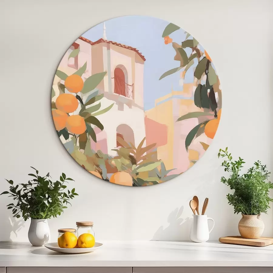  Schilderijen Sinaasappels aan een tak voor het huis r46060