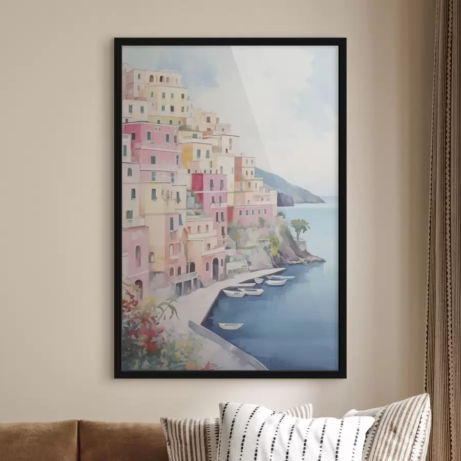 Papier peint photo Maisons au bord de la baie f46066