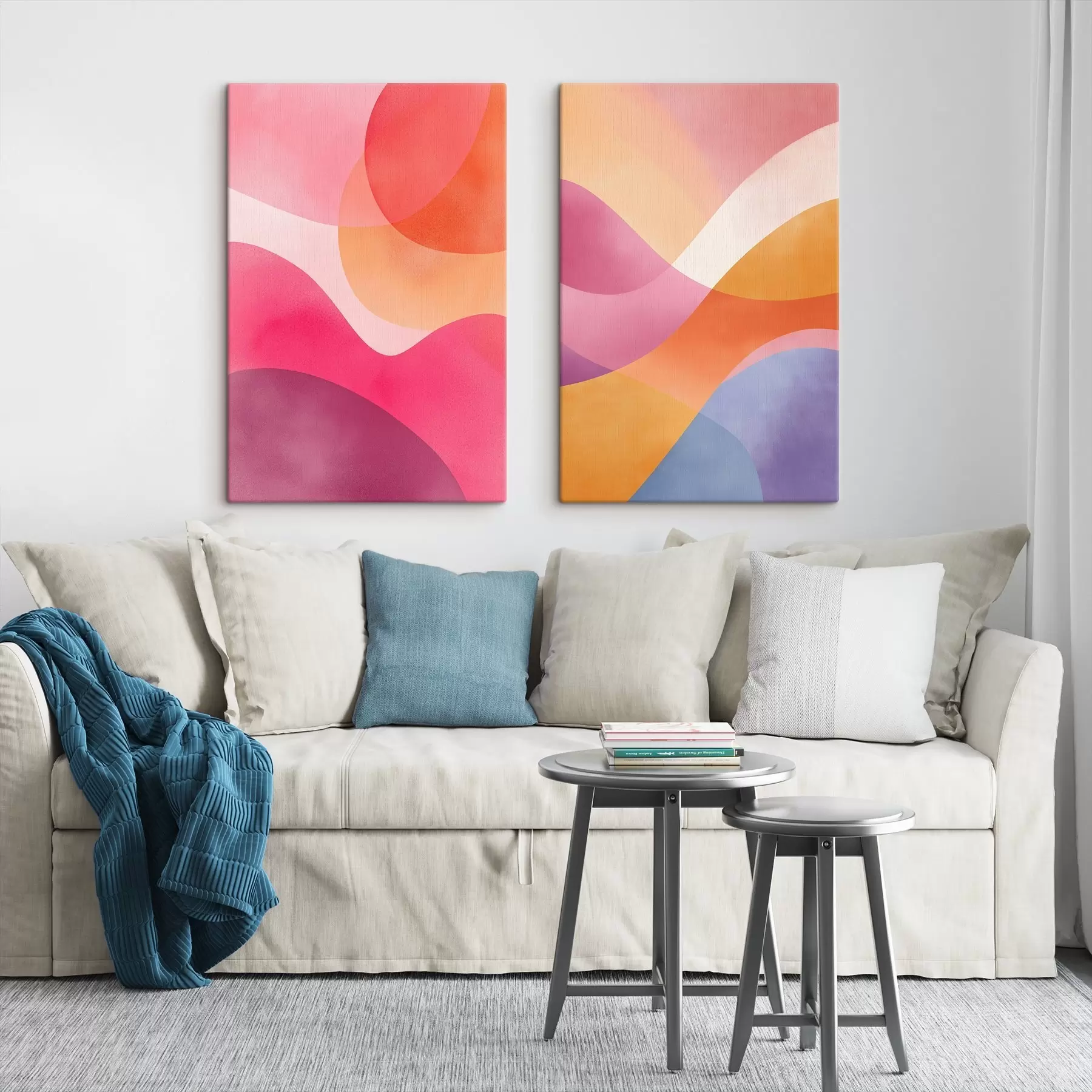  Peintures Vagues abstraites m00807